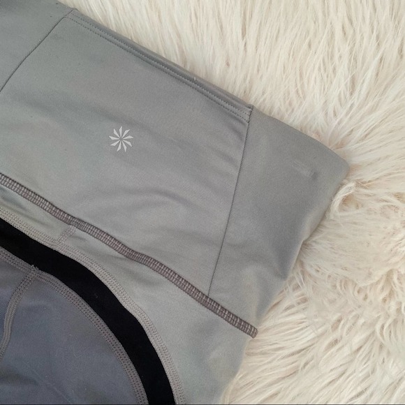 Athleta gray stripe hi rise leggings XS - Picture 3 of 5